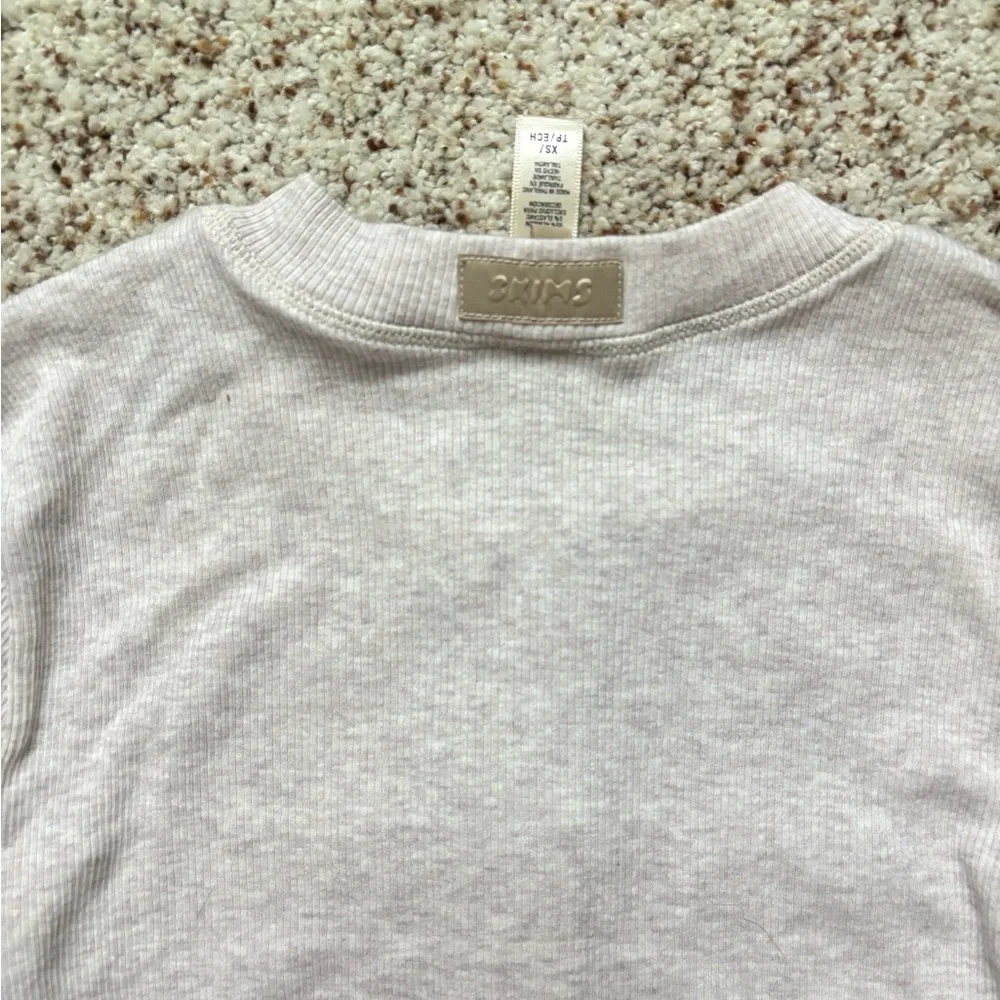 Cream Henley Pajama Set - Picture 4 of 8